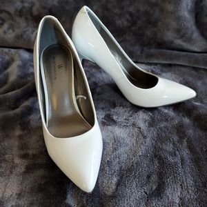 Worthington White Zoe Pointed Stiletto Pump Heels